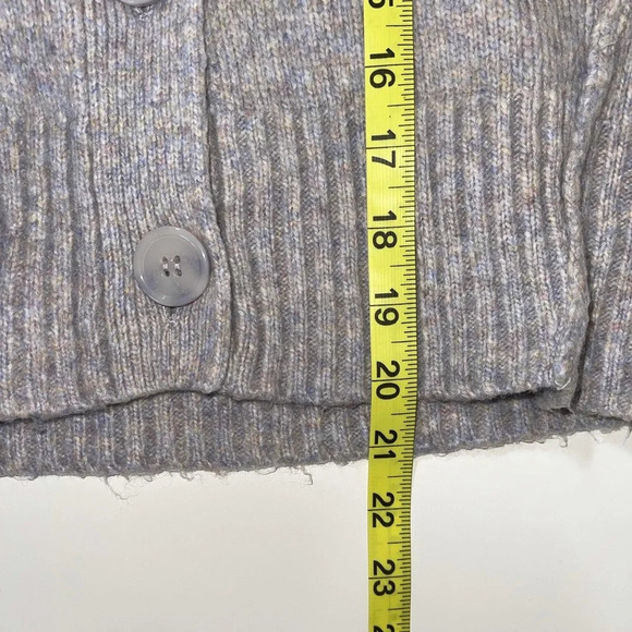 Rachel Zoe Light Purple Marled Button V-neck Sweater Cardigan Small Women’s - Picture 9 of 12